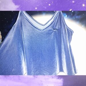 PINK Victoria's Secret Blue Velvet Camisole